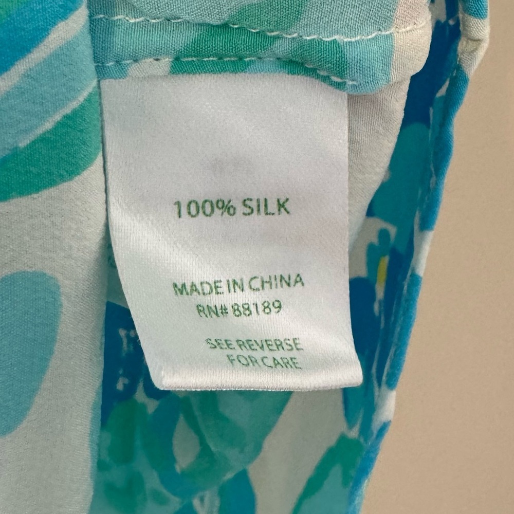 Lilly Pulitzer Dahlia Silk Tank in Resort White In A Pinch Size XS - Picture 8 of 8